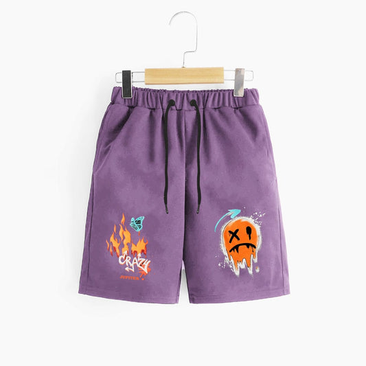 Jupiter Fire Emoji Graphic Men's Terry Shorts