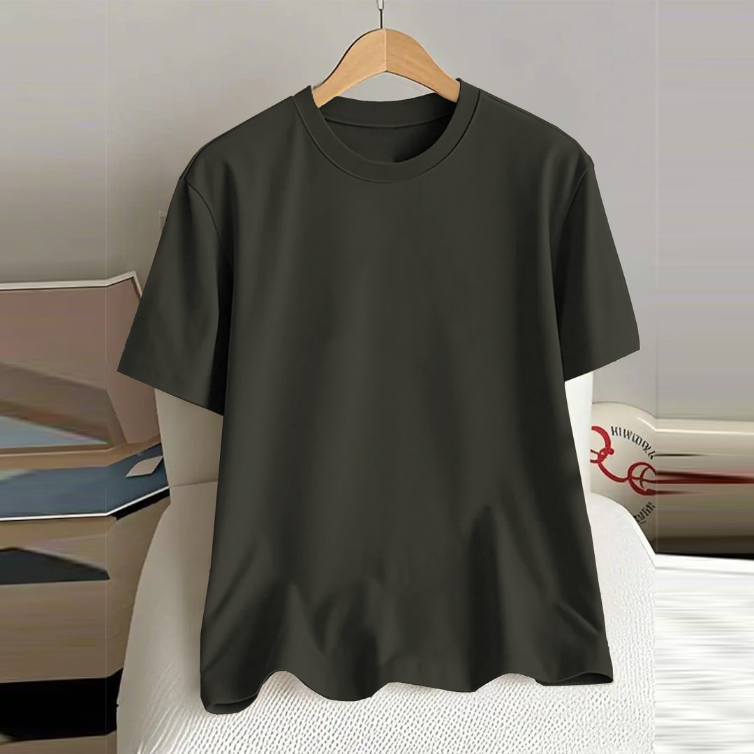 Jupiter Men's Oversized Off Shoulder Heavy Gsm  Basic Tee Shirt