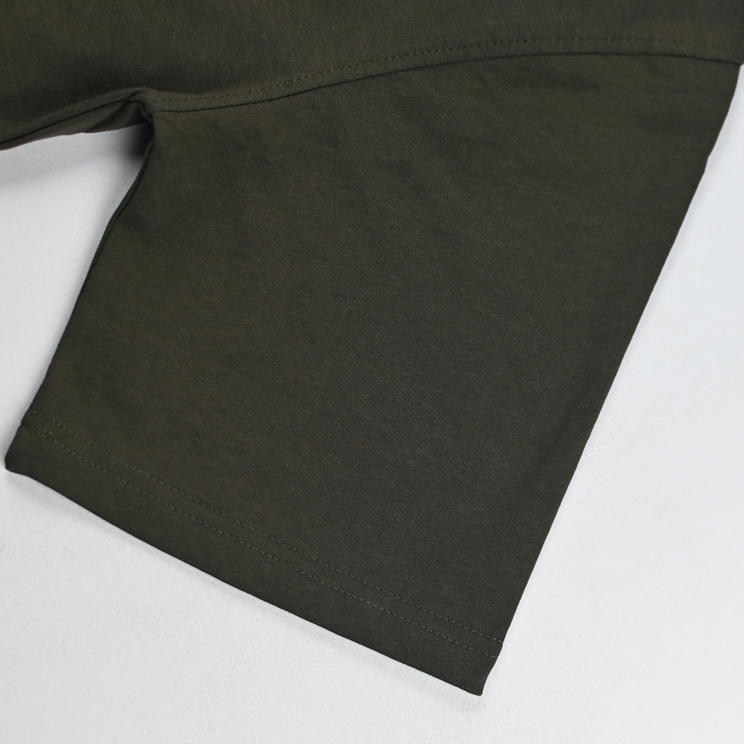 Jupiter Men's Oversized Off Shoulder Heavy Gsm  Basic Tee Shirt