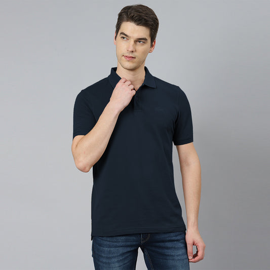 Luxe Fit Classic High Density Logo Combed Cotton Polos For Men
